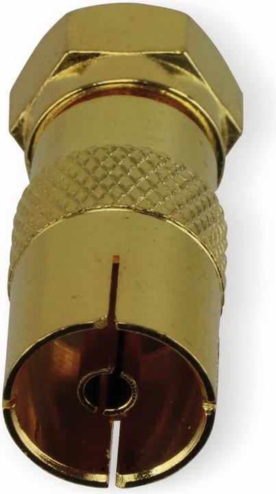 Produktbild Eneroid F-Adapter, Stecker/Koaxkupplung, vergoldet