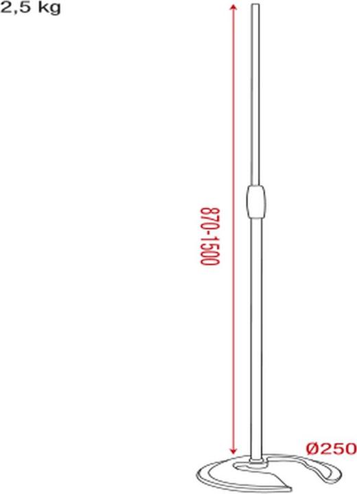 Immagine prodotto DAP-Audio Asta del microfono con contrappeso