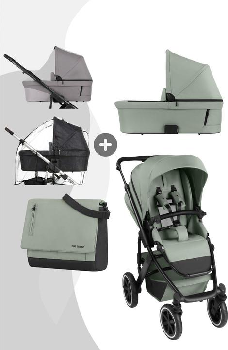 Produktbild ABC Design Salsa 5 Air Kombikinderwagen inkl. Zubehör Set (0 Monate - 4 Jahre)