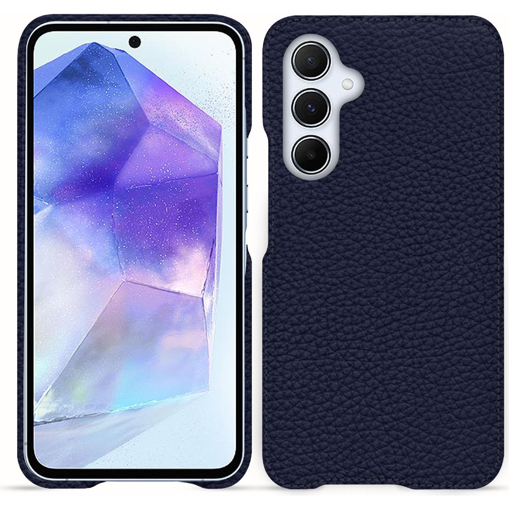 Thumbnail - Noreve Lederschutzhülle (Samsung Galaxy A55), Smartphone Hülle, Violett