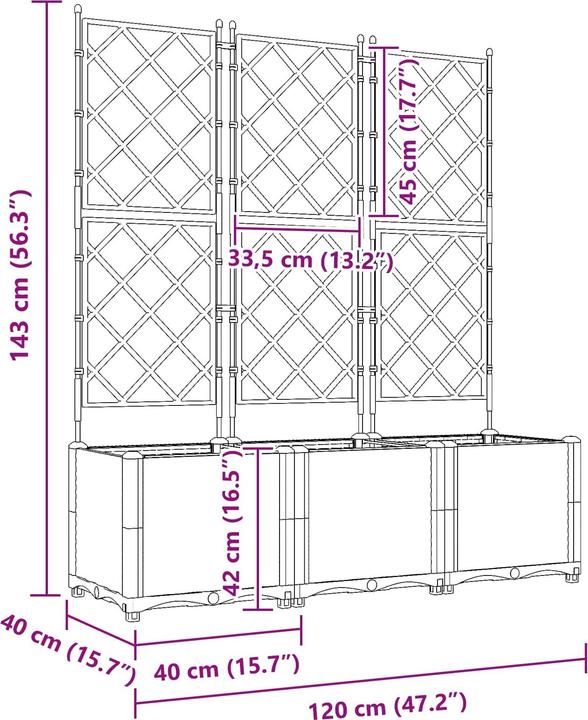Produktbild vidaXL Outdoor-Pflanzgefäss