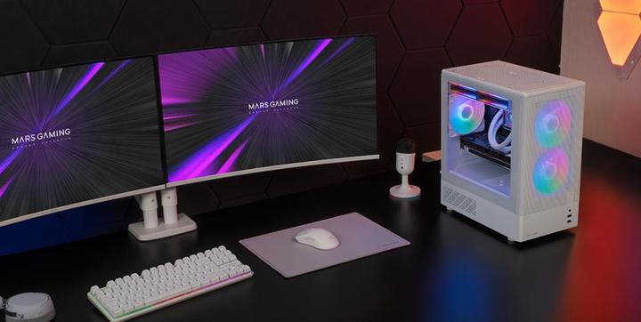 Actual product image Mars Gaming Mc-Onyxw (mATX, Mini-ITX)