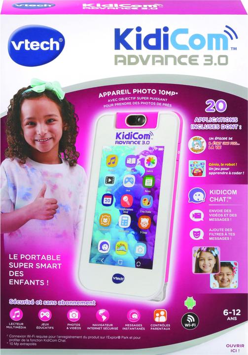 Immagine prodotto VTech KidiCom Advance 3.0 blanc /rose (Francese, 6 - 12 anni)