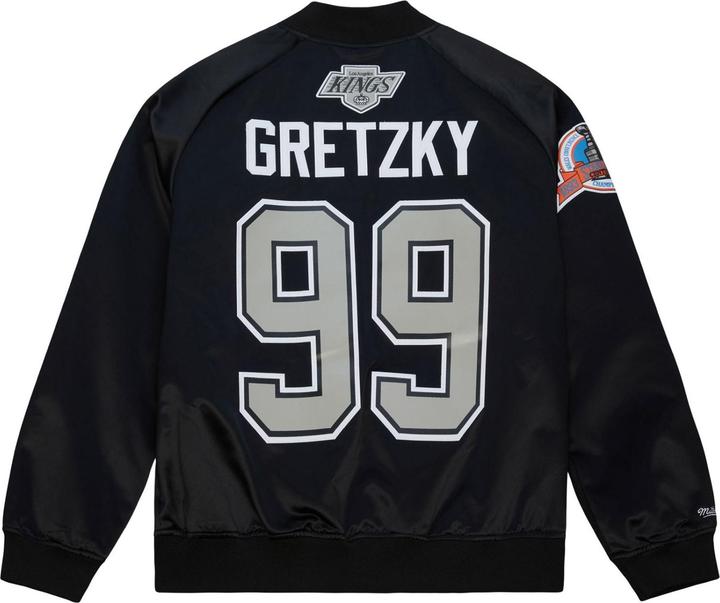 Produktbild Mitchell & Ness M&N Satin Bomber Jacke - Los Angeles Kings Wayne Gretzky - S (S)
