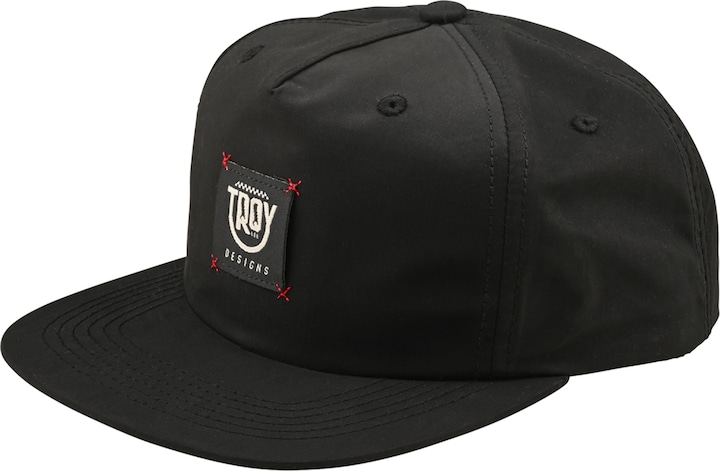 Actual product image Troy Lee Designs Unstructured Snapback Cap, Smiley, black, one size (One size)