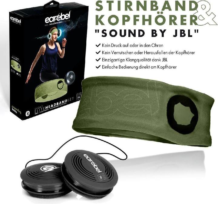 Produktbild Earebel - Elite - Hoofdband maat S/M - on ear - koptelefoon - sport koptelefoon - hardlopen - fitness fietse