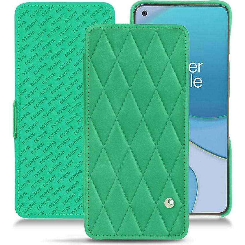 Noreve Lederschutzhülle horizontal (OnePlus 8T), Smartphone Hülle, Grün