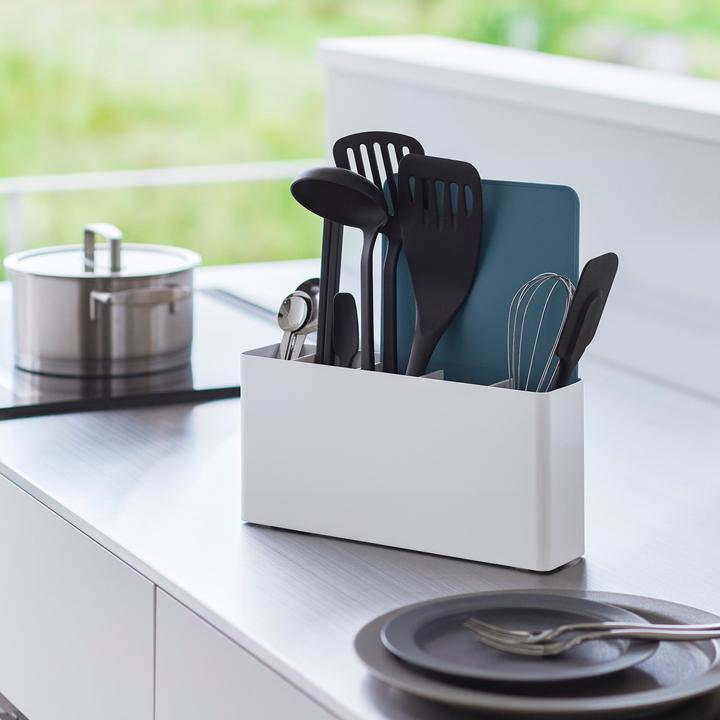 Actual product image Yamazaki Kitchen utensil and chopping board holder TOWER