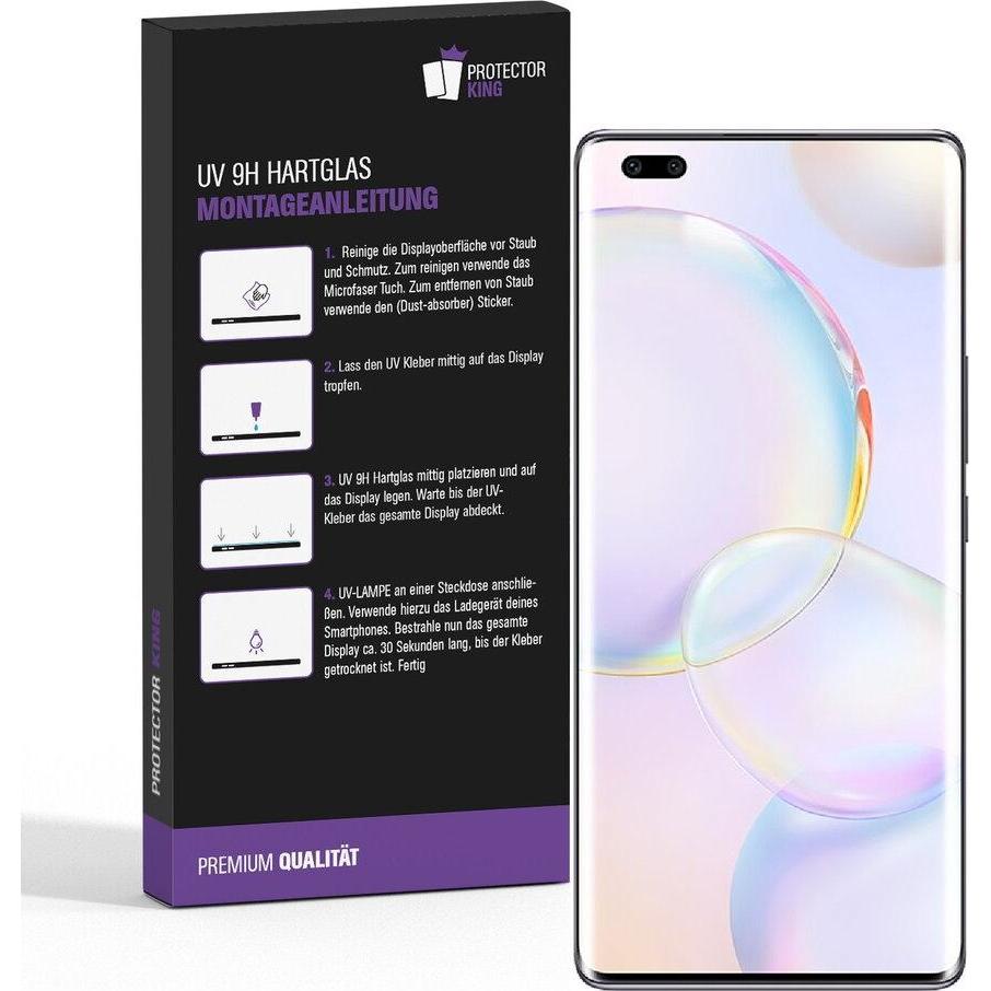 Thumbnail - Protectorking 1x UV Liquid Echtes Tempered 9H Panzerhartglas 3D KLAR (1 Stück, Honor 50 Pro), Smartphone Schutzfolie