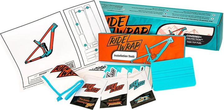 Actual product image Ride Wrap RideWrap Gloss Covered Frame Protection Kit designed to fit 2022 Trek Top Fuel (One size)
