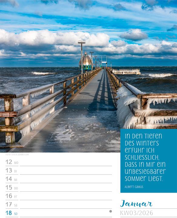Image du produit Augenblicke der Achtsamkeit - Wochenplaner Kalender 2026 (25 x 33 cm, Couverture rigide, Allemand)