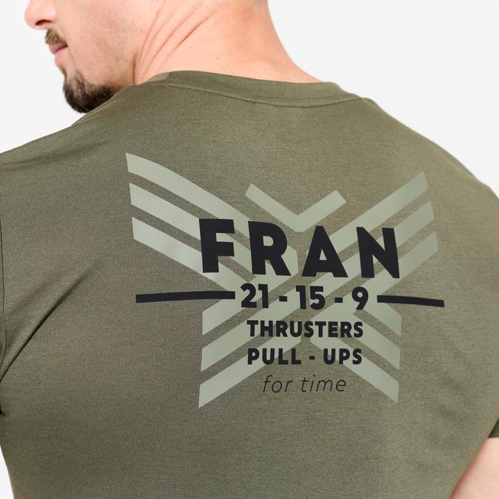Produktbild Domyos Men's Slim-Fit Breathable Cross Training T-Shirt - Khaki (L)