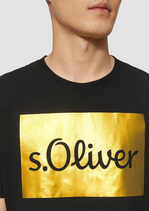 Produktbild S.Oliver T-Shirt T-Shirt mit Gold- oder Silber-Print (XXL)