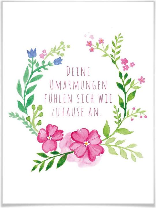 Actual product image Trenddeko Your hugs feel like home (30 x 40 cm)