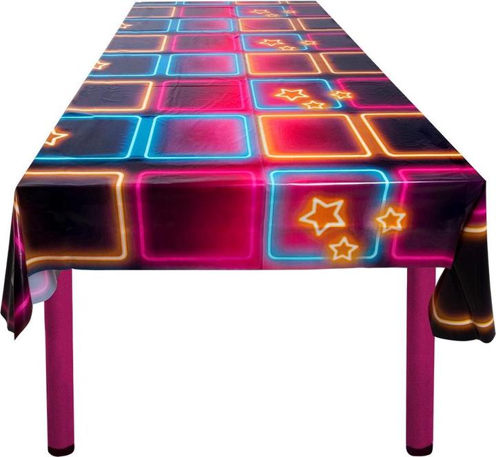 Boland Tischdecke Disco 130x180cm Plastic 80er 70er Jahre (130 x 180 cm)