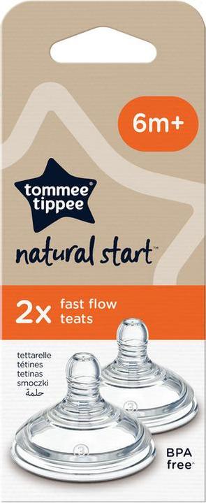 Image du produit Tommee Tippee Tétine Easi-Vent Embout pour biberon Rond Débit rapide