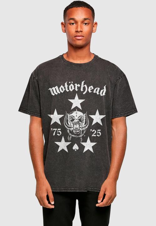 Produktbild Merchcode Motorhead - 50th BMG Logo Acid Washed Oversize Tee - 193701 (M)