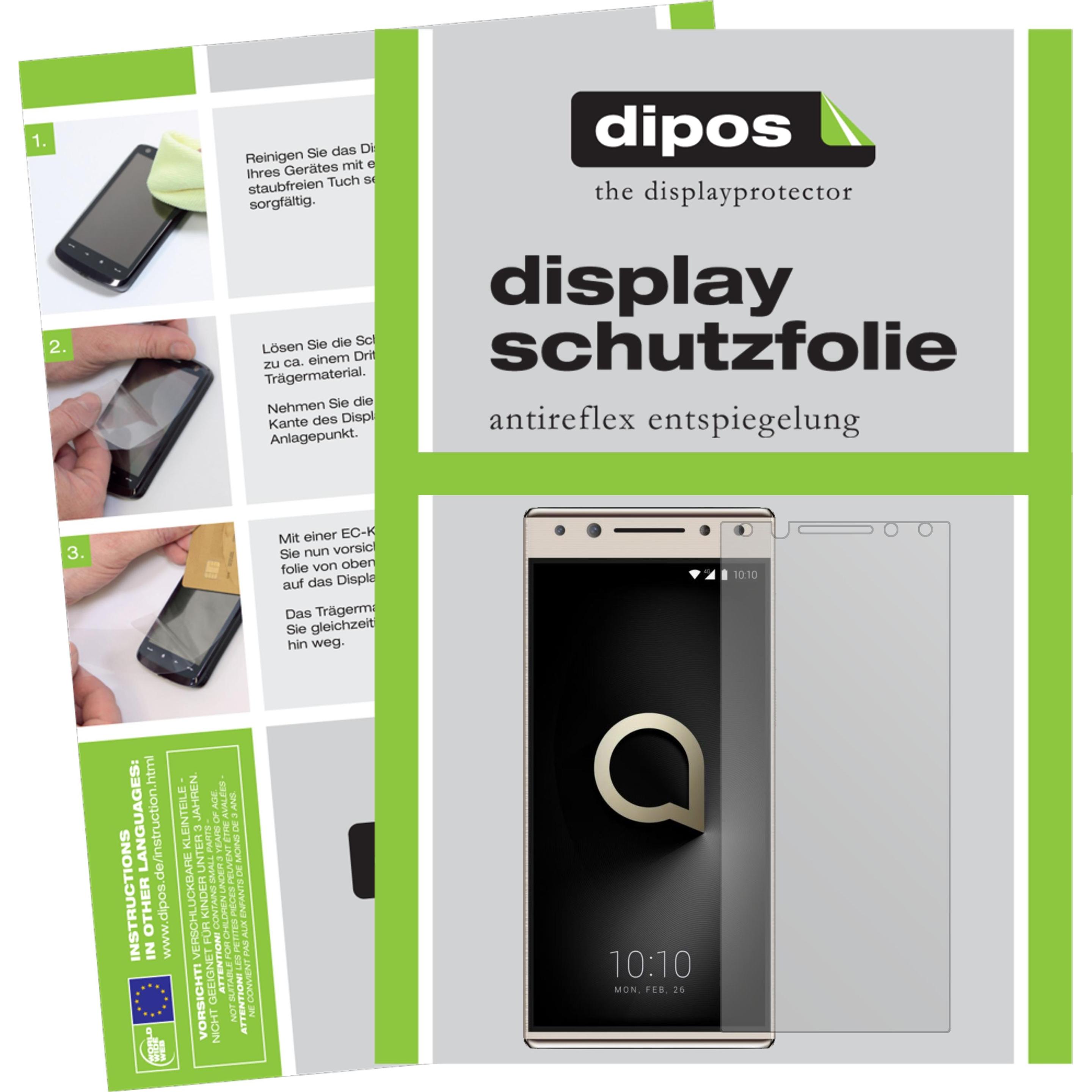 Dipos Displayschutzfolie Antireflex (5 Stück, Alcatel 5), Smartphone Schutzfolie, Transparent