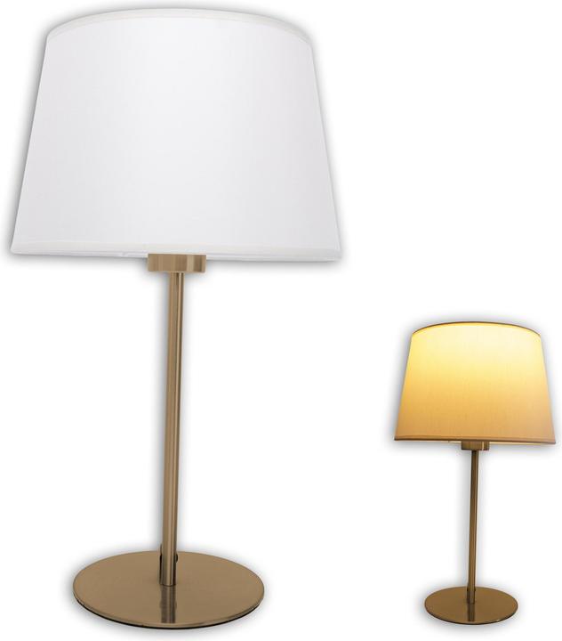 Produktbild Näve Tischleuchte Bologna h: 45cm beige messing (E27)