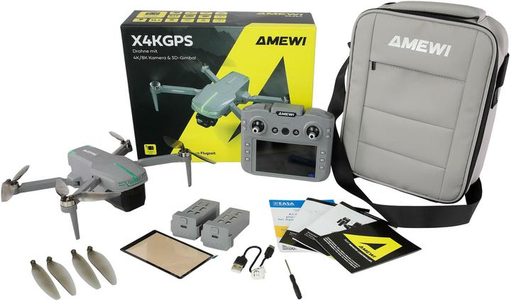 Produktbild Amewi DRE Drohne AMXFlight X4K GPS anthrazit (22 min, 249 g, 4 Mpx)