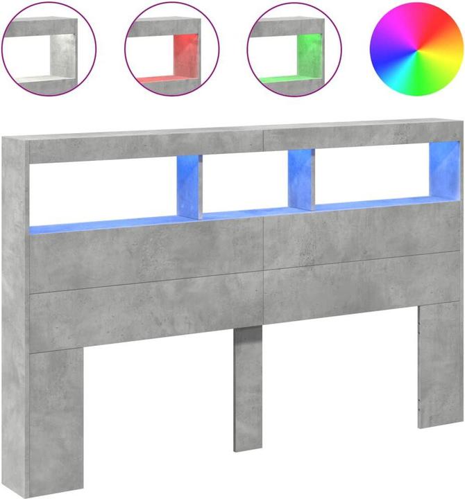 Image du produit vidaXL Kopfteil mit Ablagen (160 x 17 x 102 cm)