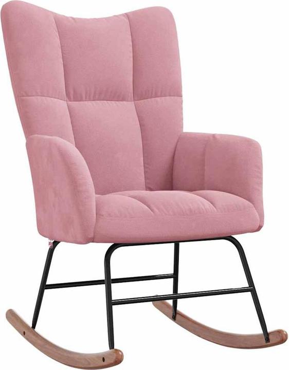 Actual product image vidaXL Schaukelstuhl mit Hocker