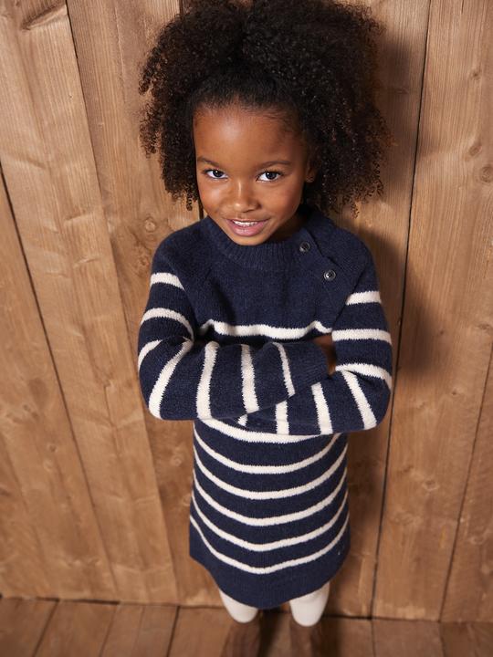 Produktbild Vertbaudet Ringelkleid aus Strick Mädchen (92)