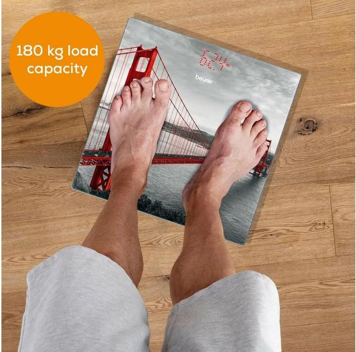 Actual product image Beurer Glass scale GS 215 San Francisco (180 kg)