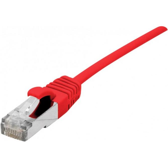 Dexlan Patchkabel Cat. 6A, S/FTP (PiMF), ultradünn, halogenfrei, mit Rastnasenschutz, rot, 5,0 m (S/FTP, CAT6a, 5 m), Ne...