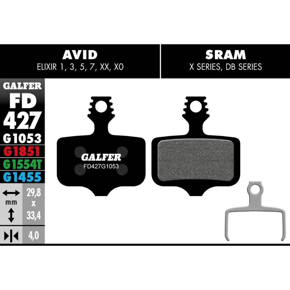 Galfer Bike, Bremsbeläge, (Avid, SRAM, Shimano, Semi-Metallisch)