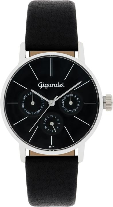 Image du produit Gigandet Analogue élégant pour femme avec mouvement à quartz japonais et bracelet en cuir (Montre analogique)