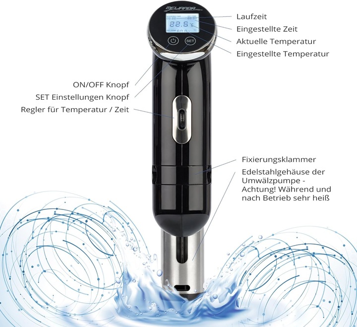 Produktbild Melianda Sous Vide Stick in Schwarz