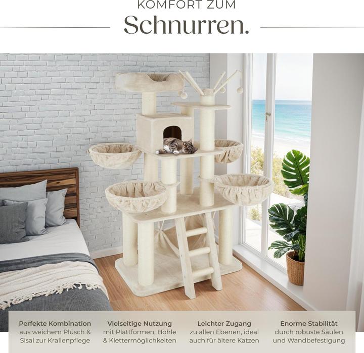 Image du produit tectake Gismo (195 cm, Beige, Blanc)