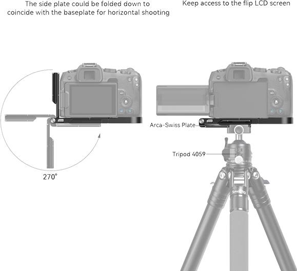 Produktbild SmallRig 4211 Foldable L Bracket for Canon EOS R8 (Diverses Video Zubehör)