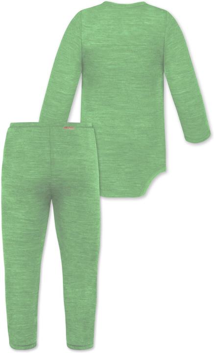 Produktbild Normani Baby Merino Wickelbody Langarm "Kaitaia" und Baby Merino Hose „Silverdale" - 9625 (80)