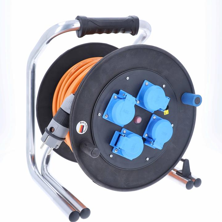 Image du produit As - Schwabe as-Schwabe Enrouleur de câble en caoutchouc plein blindé 50,0 m (50 m, 1.50 mm²² mm)