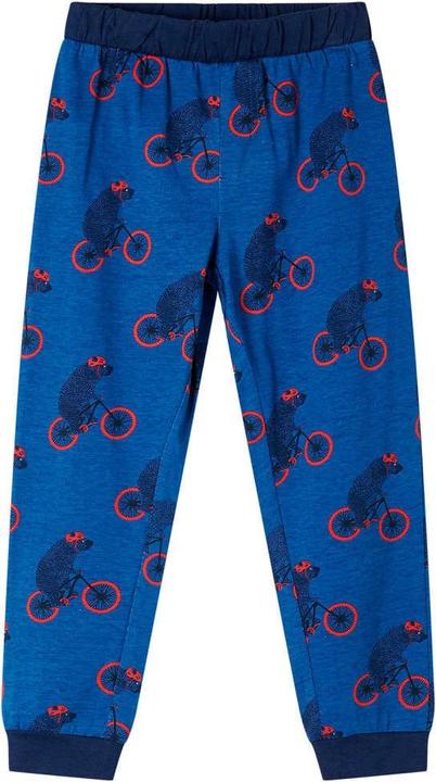 Produktbild VidaXL Kinderpyjama mit Langen Ärmeln Petrolblau 128,Material (128)