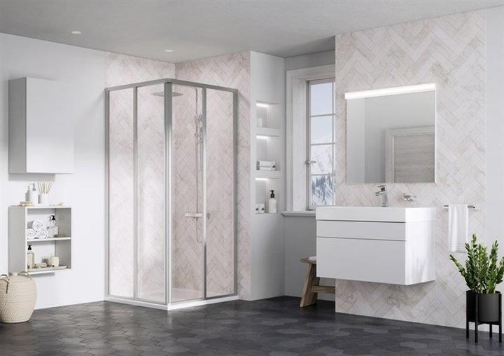 Image du produit Ravak Paroi De Douche Srv2-90 S Noir+Verre Trans