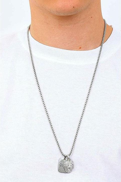 Produktbild Guess Modern Steel Lion King Necklace JUMN01300JWSTT/U (Edelstahl, 66 cm)