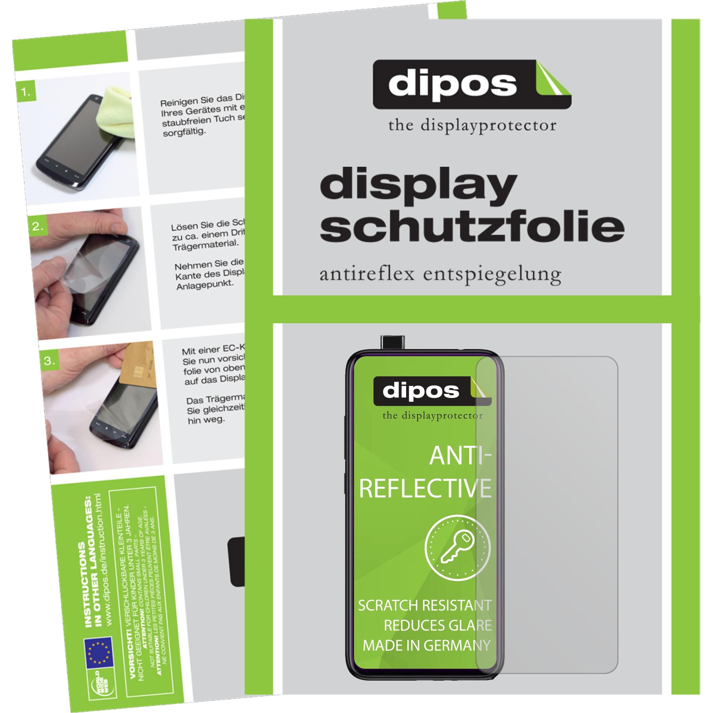 Dipos Displayschutzfolie Antireflex (1 Stück, Xiaomi Mi 9T Pro), Smartphone Schutzfolie, Transparent
