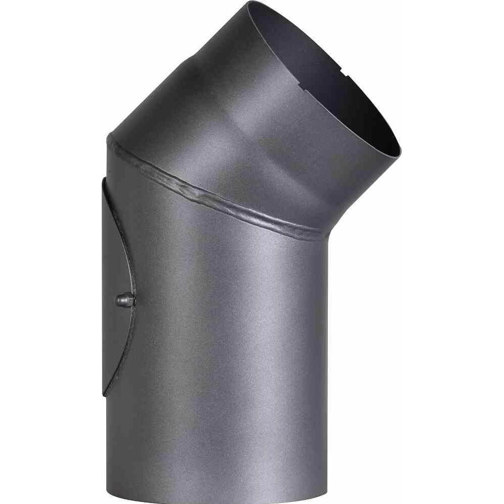FireFix, Zubehör Kerzen + Kamin, RD150/B4 Ofenrohrbogen aus 2 mm starken Stahl (Rauchrohr) in 150 mm Durchmesser, für Ka...