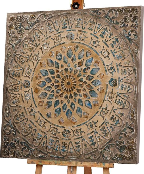 Image du produit Alldecor Image Fleurs Mandala (100 x 100 cm)