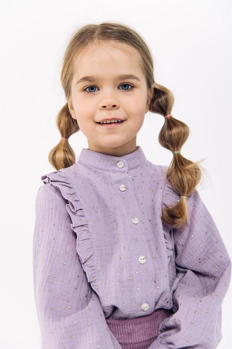 Produktbild Hebe Bluse mit Rüschen aus Musselin und Glitzer (110, 116)