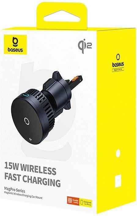 Image du produit Baseus Support voiture avec chargeur à induction MagPro 15W Qi2.0 (Noir)