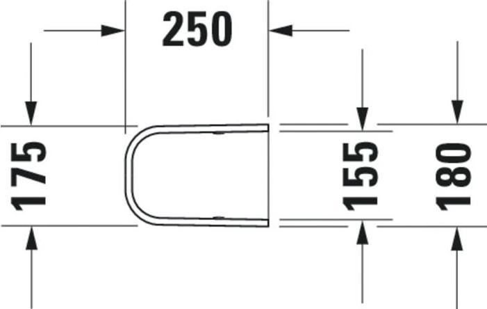Produktbild Duravit Halbsäule HAPPY D.2 180x250mm weiss