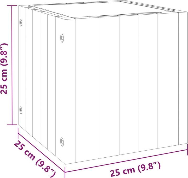 Image du produit vidaXL Bac à plantes Acacia