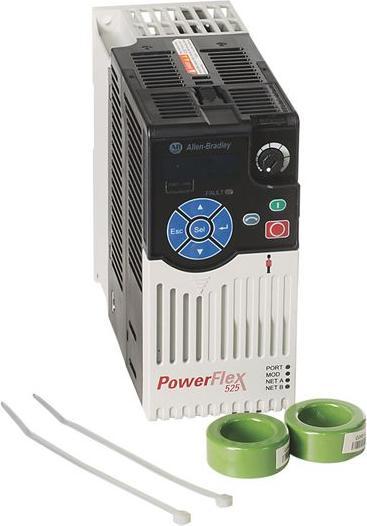 Actual product image Allen Bradley Frequenzumrichter, PowerFlex 525, RS-485 / EtherNet/IP, 4A, 1.5kW, 380... 480V