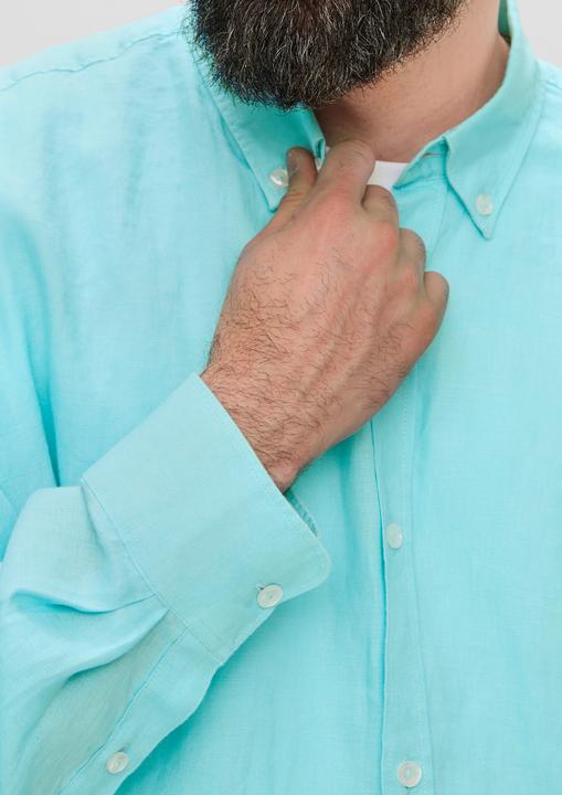 Produktbild S.Oliver Hemd Leinenhemd mit Button-Down-Kragen (3XL)