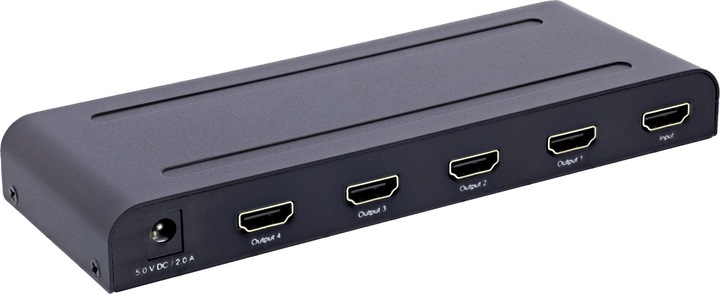 Produktbild InLine HDMI Splitter/Verteiler, 4-fach, 4K2K@60Hz kompatibel