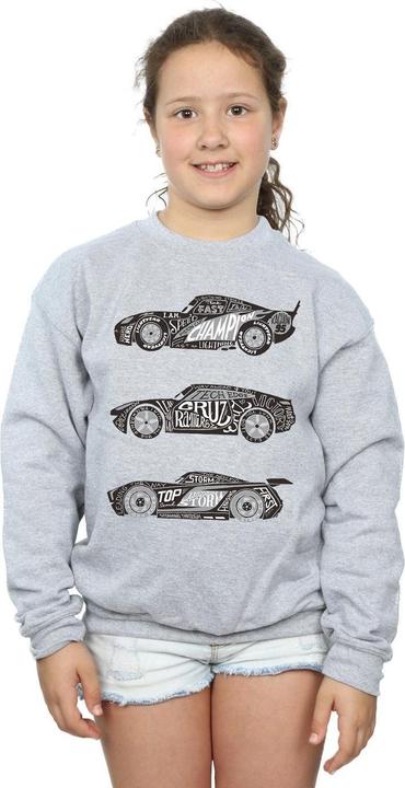 Produktbild Disney Cars Text Racers Sweatshirt Mädchen (116)